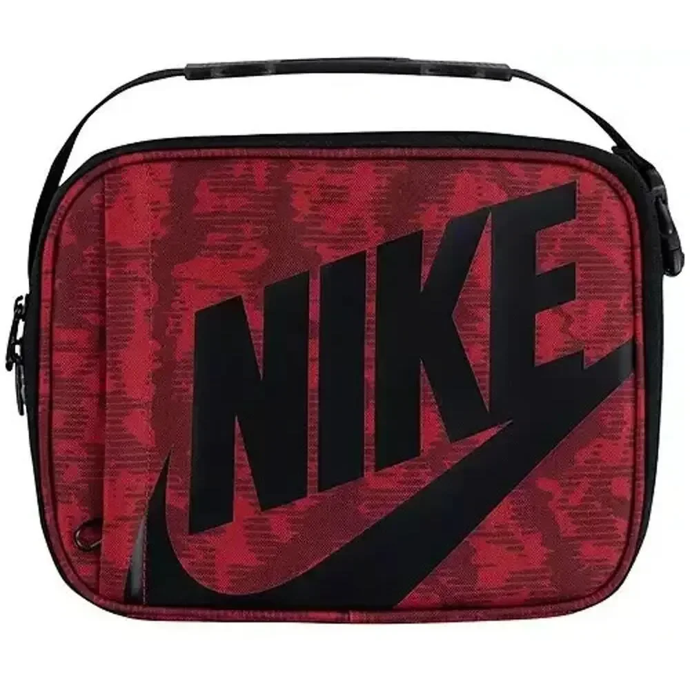 Nike Futura Fuel Pack Insulated Hard Shell Lunch Box Tote Bag Gym Red Black New